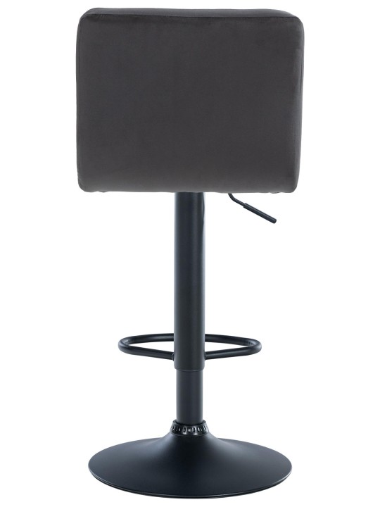 Barstol Peru fløjl, sort