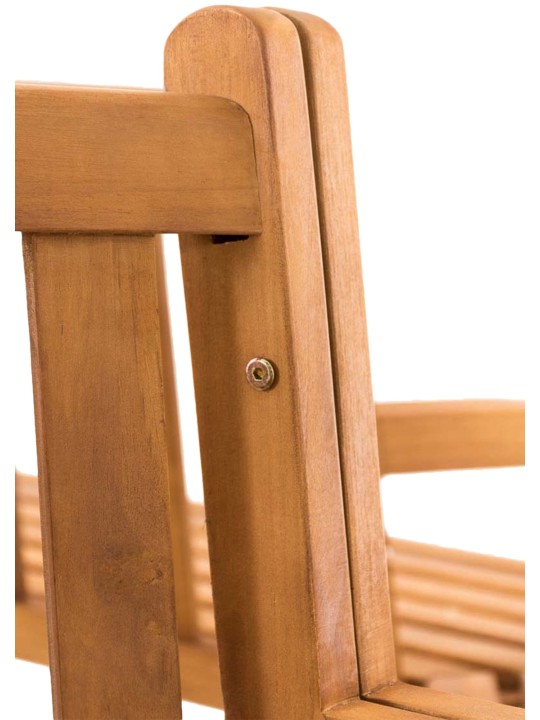 Kenna træbænk med armlæn halvcirkelformet 250 cm, teak Kenna træbænk med armlæn halvcirkelformet 250 cm, teak