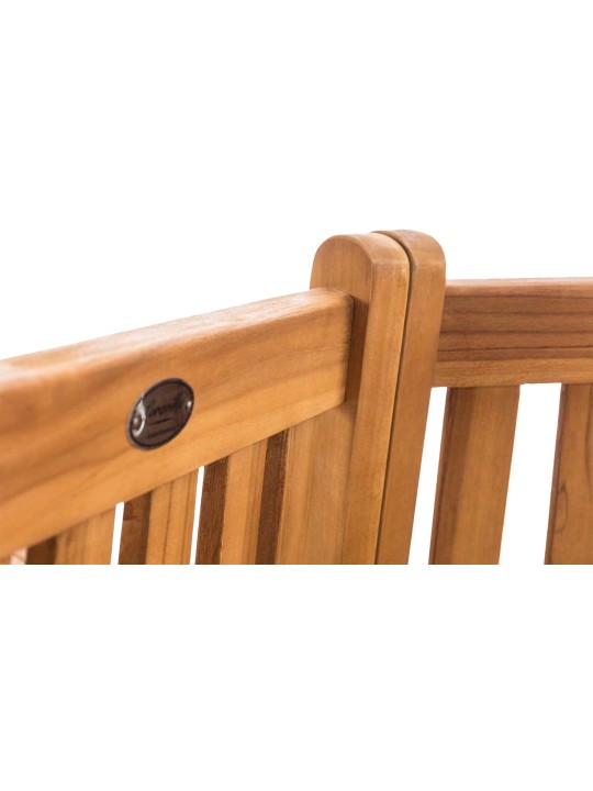 Kenna træbænk med armlæn halvcirkelformet 250 cm, teak Kenna træbænk med armlæn halvcirkelformet 250 cm, teak