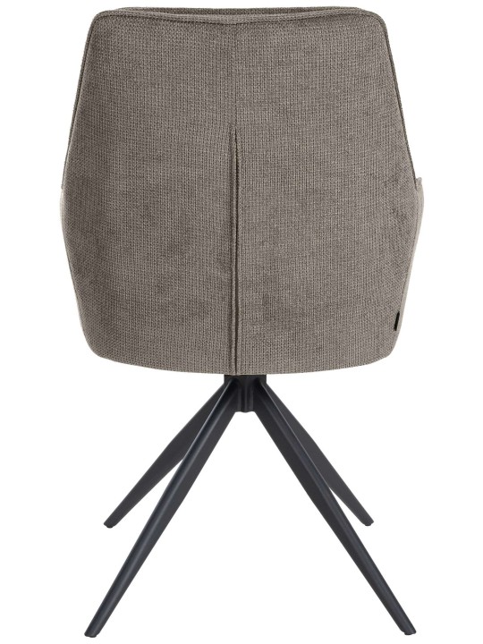 Spisestuestol Jules stof, mørkegrå