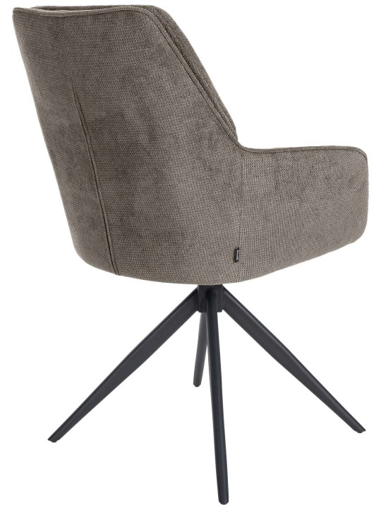 Spisestuestol Jules stof, mørkegrå