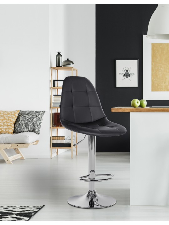 Barstol Elmore imiteret læder C, sort