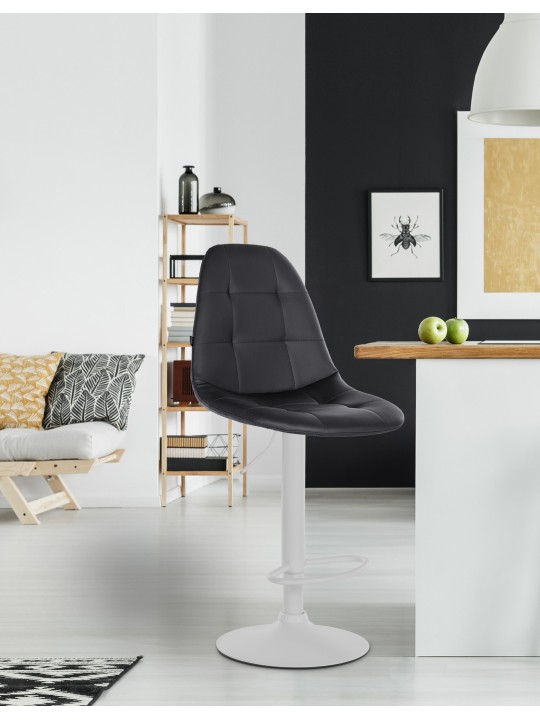 Barstol Elmore kunstlæder W, sort