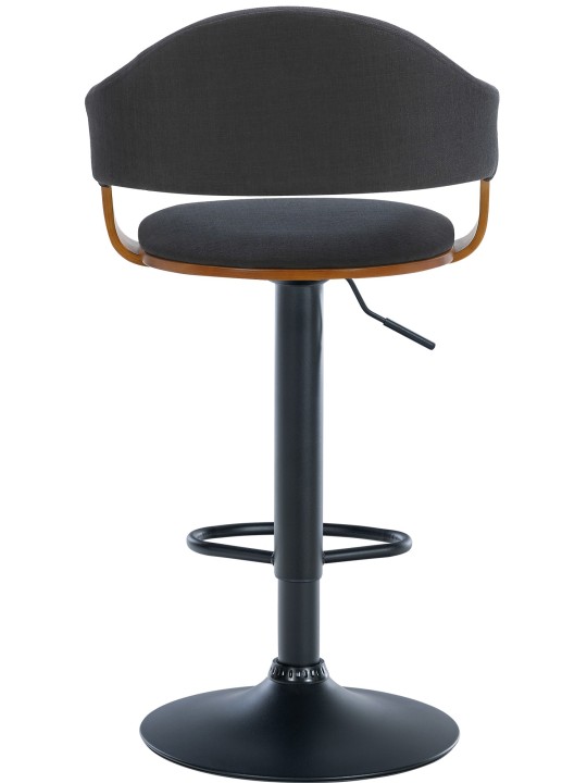 Sæt med 2 barstole Nilse stof, valnød/sort Sæt med 2 barstole Nilse stof, valnød/sort