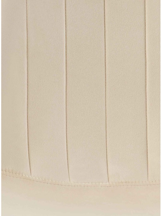 Sæt med 4 spisestuestole Baxter velvet, creme