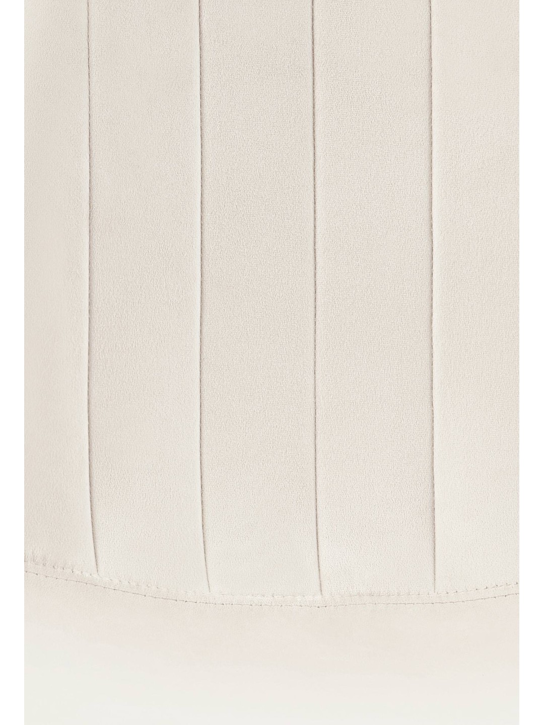 Sæt med 4 spisestuestole Baxter velvet, cremehvid