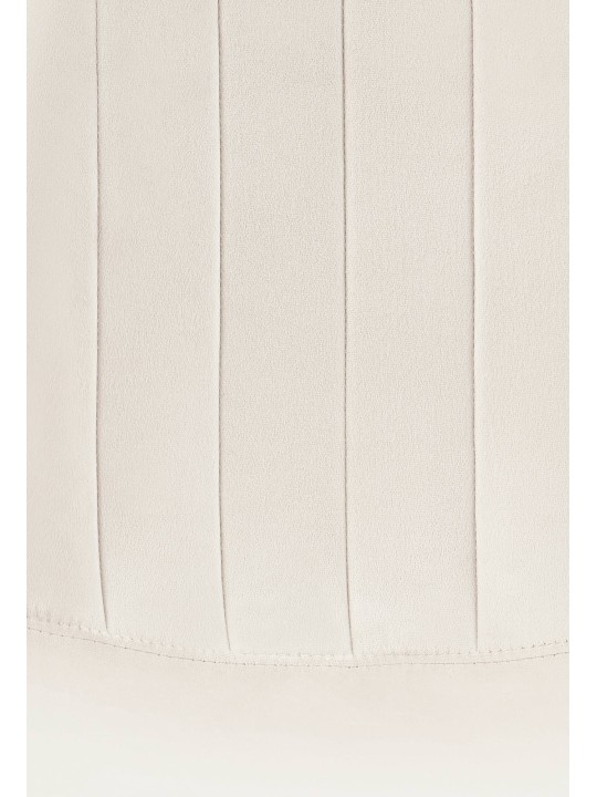 Sæt med 4 spisestuestole Baxter velvet, cremehvid Sæt med 4 spisestuestole Baxter velvet, cremehvid