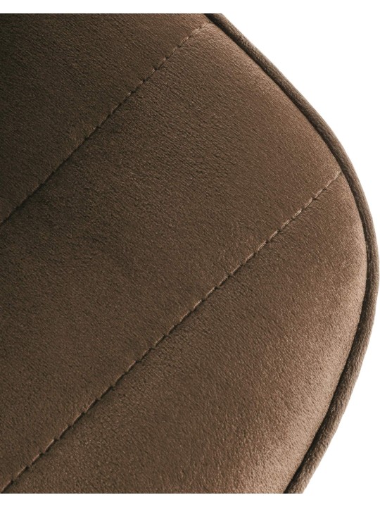 Sæt med 2 barstole Lex velvet, brun