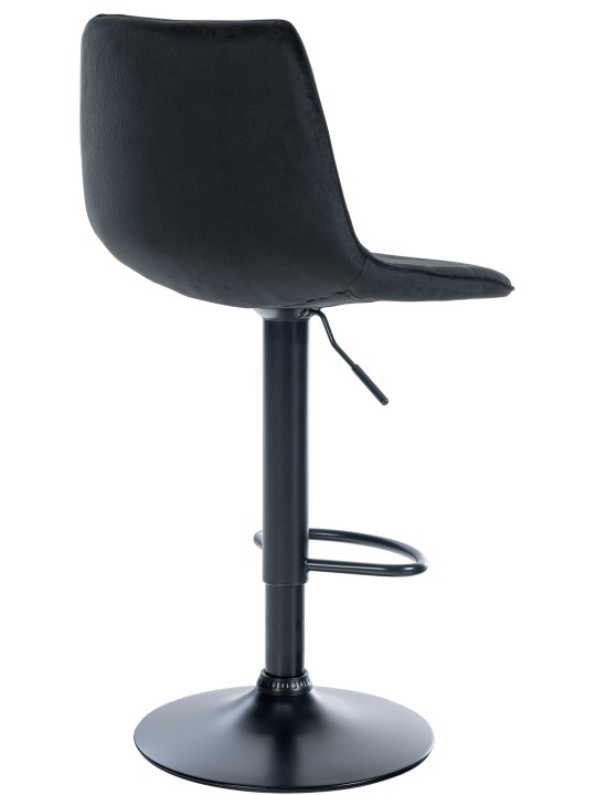 Sæt med 2 barstole Lex velvet, sort