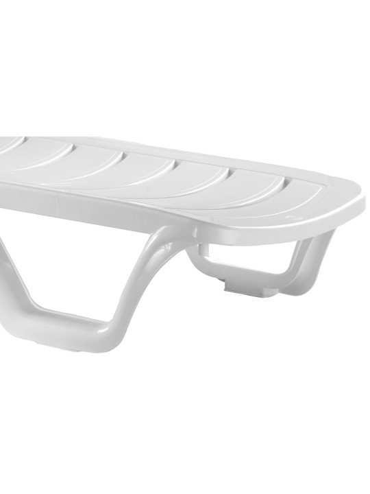 Sæt med 10 liggestole Bahama, hvid Sæt med 10 liggestole Bahama, hvid