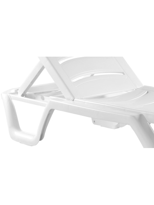 Sæt med 10 liggestole Bahama, hvid Sæt med 10 liggestole Bahama, hvid