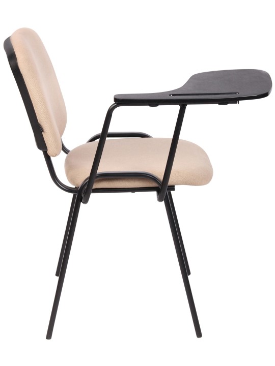 Sæt med 4 Ken stole med klapbordsstof, creme