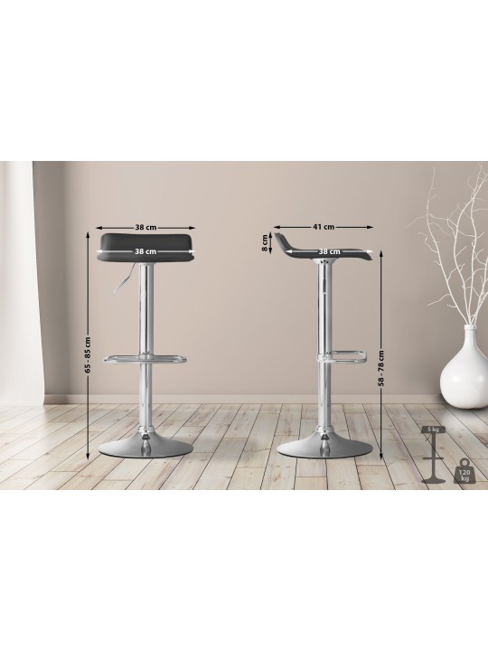 Barstol DYN, sort Barstol DYN, sort