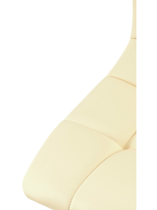 Sæt med 4 spisestuestole Antibes imiteret læder, creme