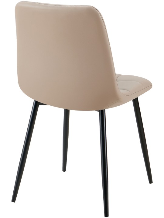 Sæt med 4 spisestuestole Antibes kunstlæder, taupe Sæt med 4 spisestuestole Antibes kunstlæder, taupe