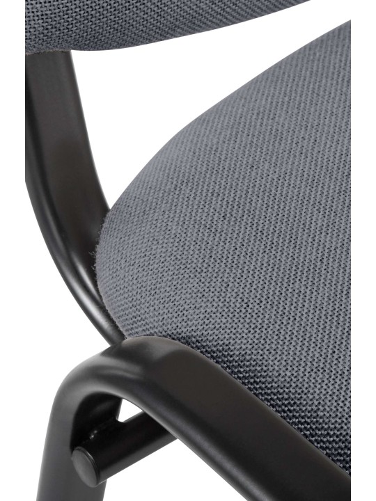 Besøgsstol Ken stof, grå