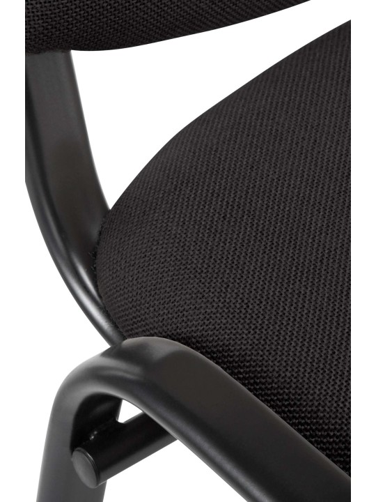 Besøgsstol Ken stof, sort Besøgsstol Ken stof, sort