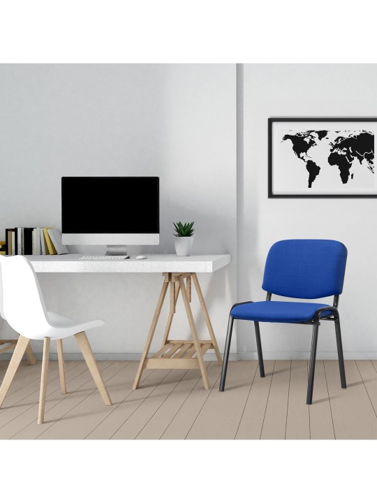 Besøgsstol Ken stof, blå Besøgsstol Ken stof, blå