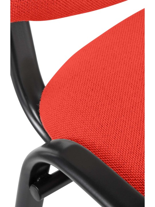 Besøgsstol Ken stof, rød