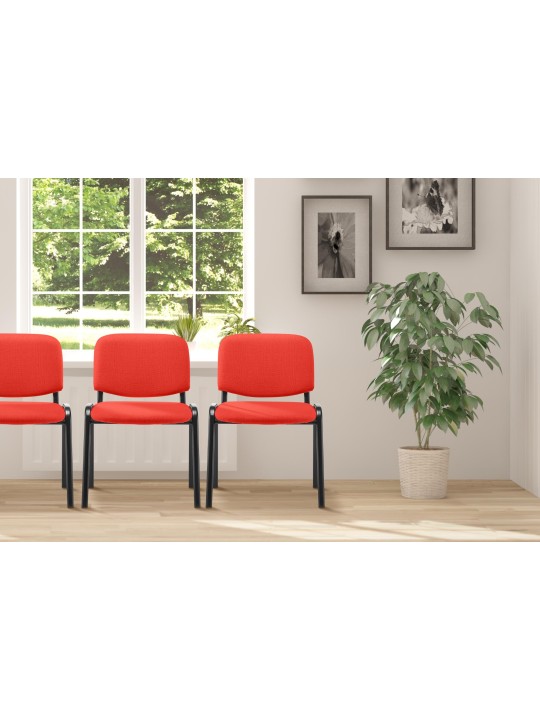Besøgsstol Ken stof, rød