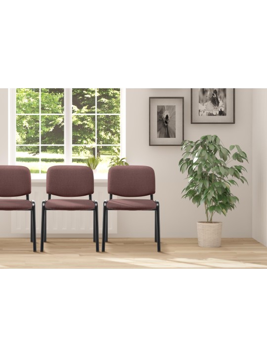 Besøgsstol Ken stof, brun