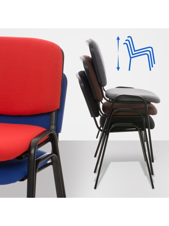 Besøgsstol Ken stof, brun