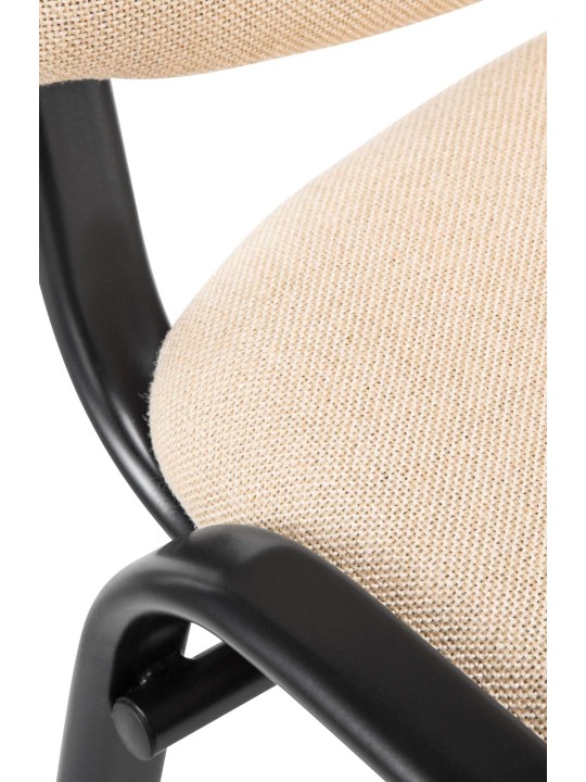 Besøgsstol Ken stof, creme