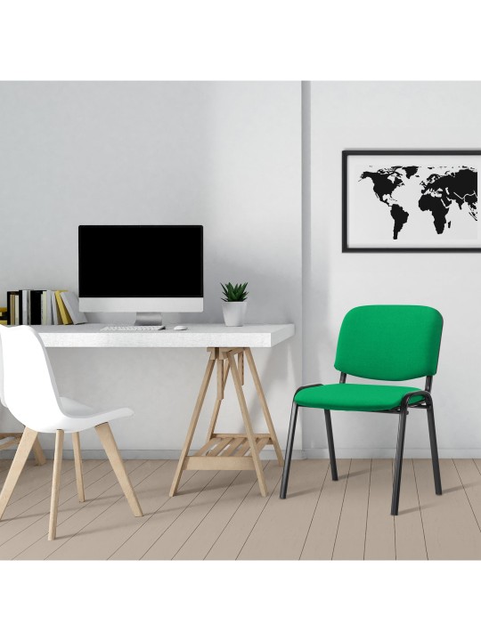 Besøgsstol Ken stof, grøn