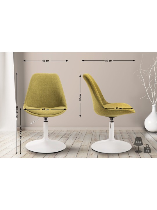 Stol Maverick W stof, grøn