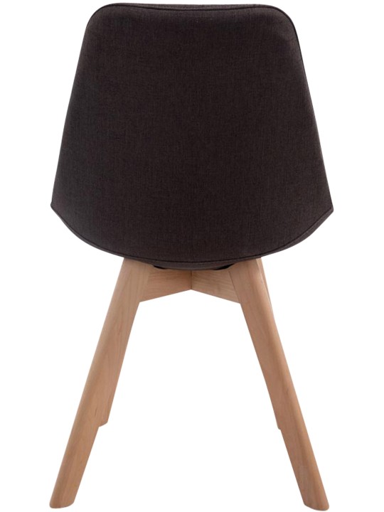 Besøgsstol Borneo V2 Natura stof, mørkegrå