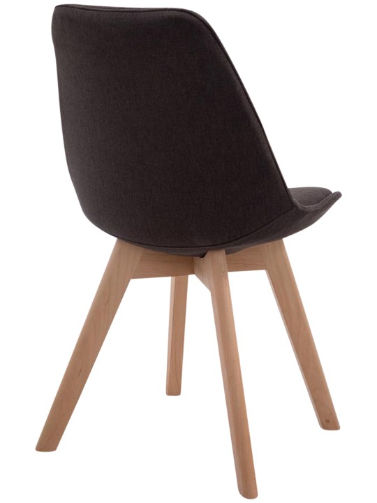 Besøgsstol Borneo V2 Natura stof, mørkegrå