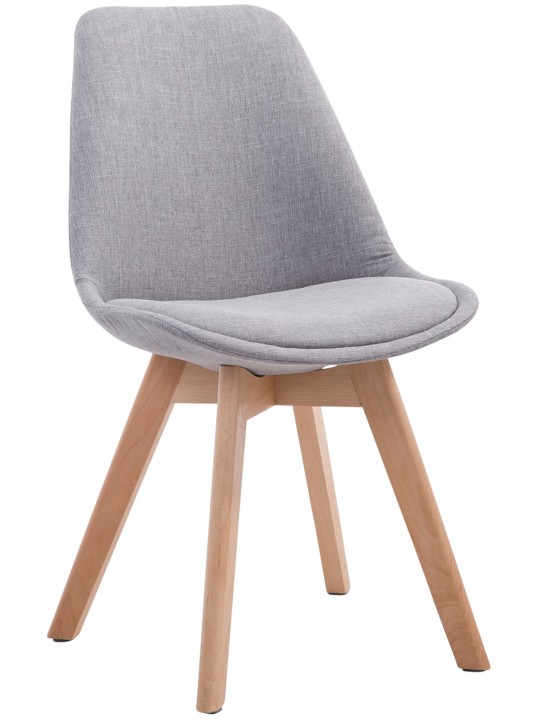 Besøgsstol Borneo V2 Natura stof, grå Besøgsstol Borneo V2 Natura stof, grå