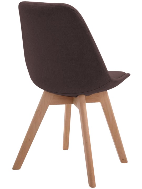 Besøgsstol Borneo V2 Natura stof, brun