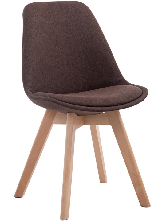 Besøgsstol Borneo V2 Natura stof, brun