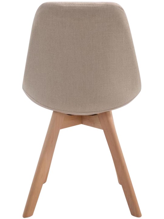 Besøgsstol Borneo V2 Natura stof, creme