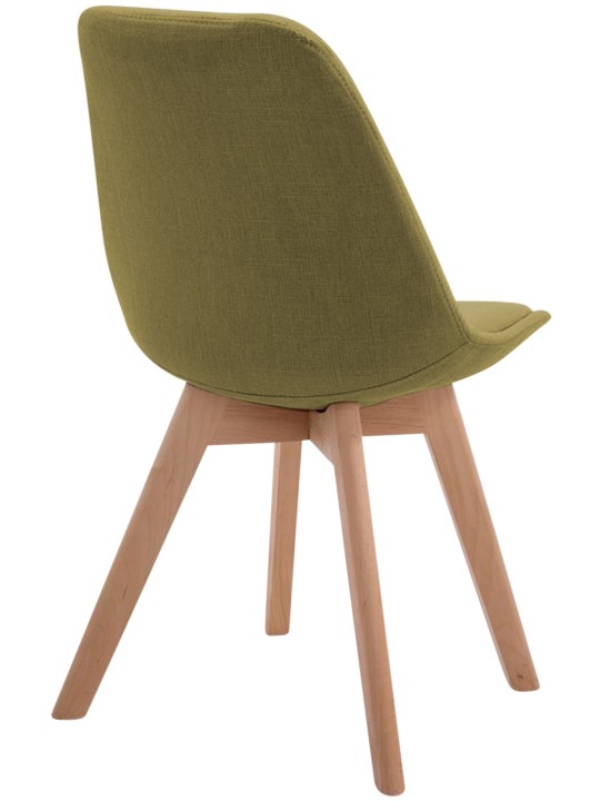 Besøgsstol Borneo V2 Natura stof, grøn