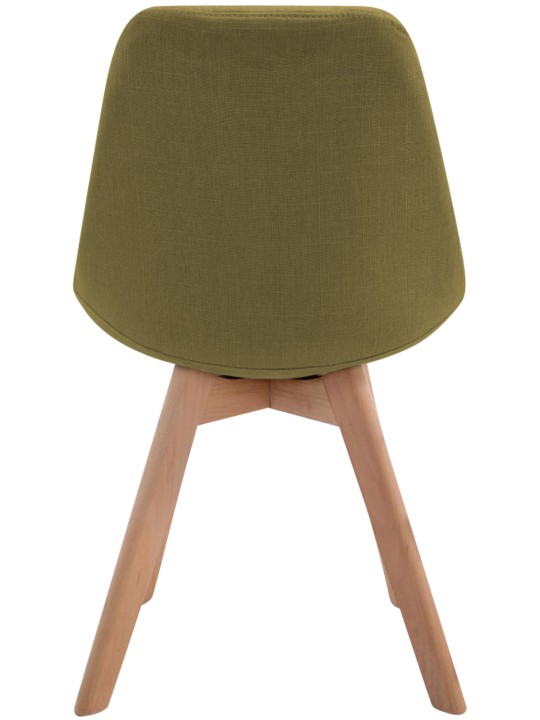 Besøgsstol Borneo V2 Natura stof, grøn