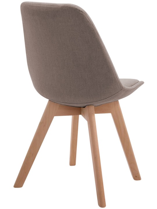 Besøgsstol Borneo V2 Natura stof, taupe