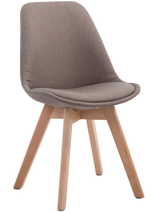 Besøgsstol Borneo V2 Natura stof, taupe