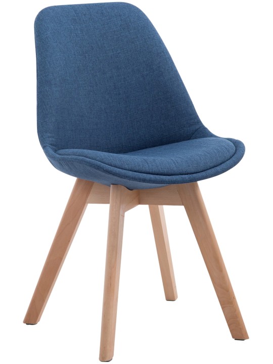 Besøgsstol Borneo V2 Natura stof, blå