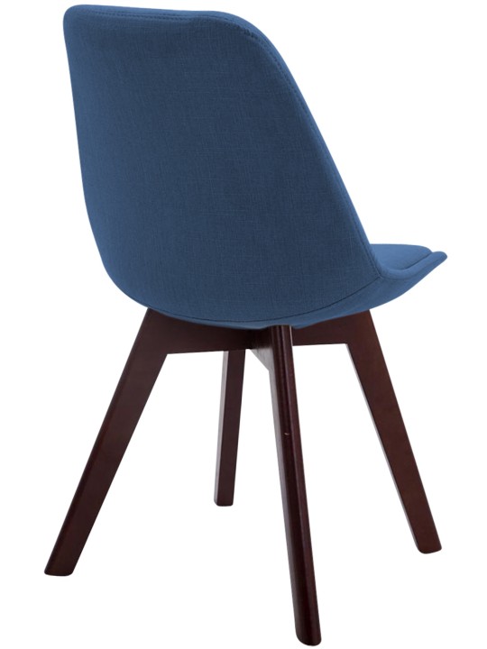 Besøgsstol Borneo V2 valnødstof, blå Besøgsstol Borneo V2 valnødstof, blå