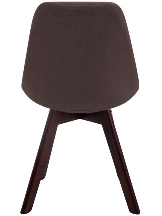 Besøgsstol Borneo V2 valnødstof, brun