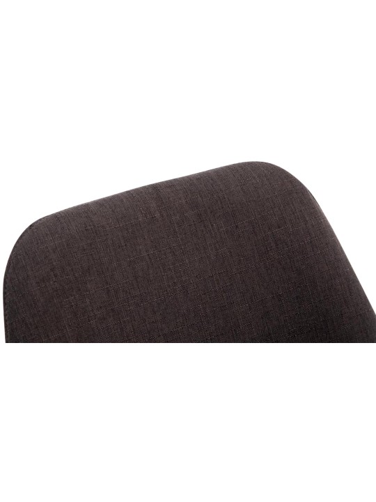 Besøgsstol Borneo V2 valnødstof, mørkegrå