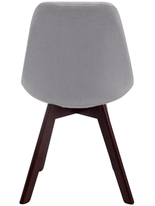 Besøgsstol Borneo V2 valnødstof, grå