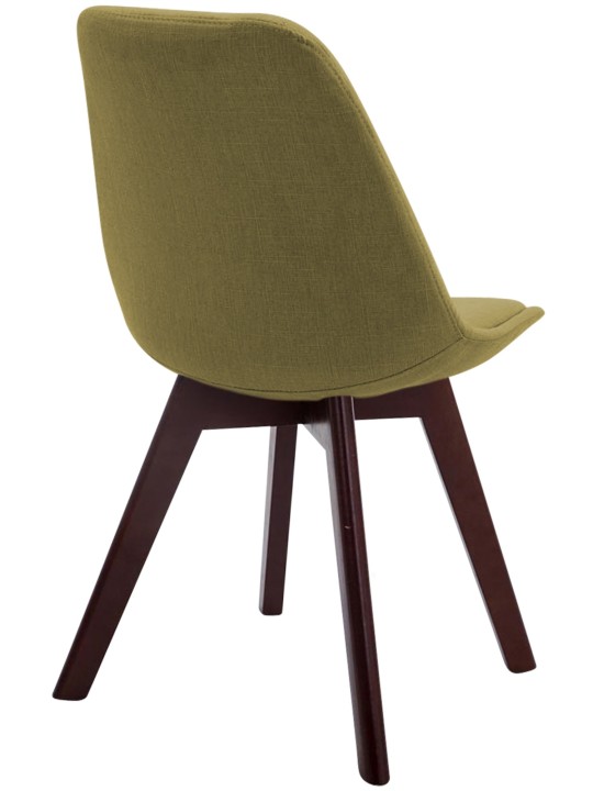 Besøgsstol Borneo V2 valnødstof, grøn Besøgsstol Borneo V2 valnødstof, grøn