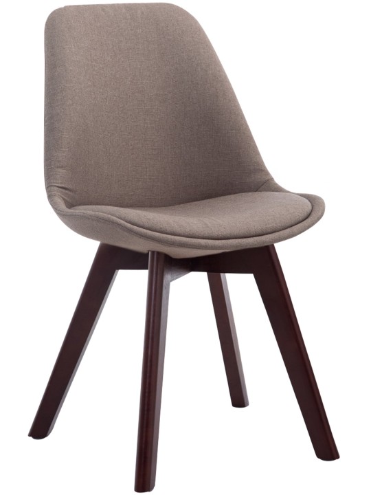 Besøgsstol Borneo V2 valnødstof, taupe