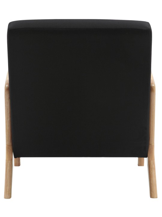 Lænestol Hibbing stof, sort