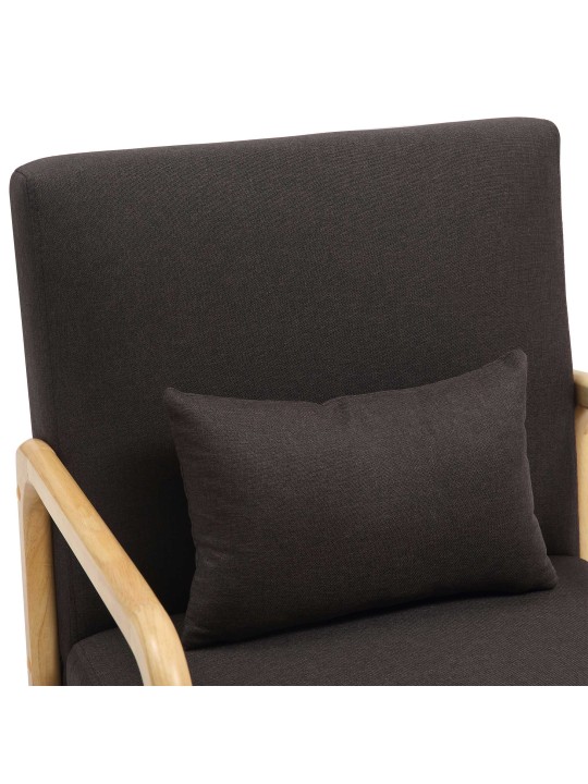 Lænestol Hibbing stof, brun