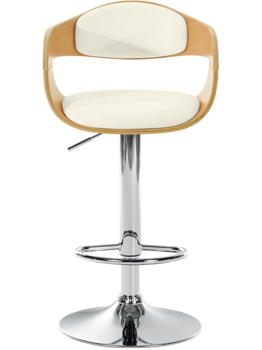 Barstol Kingston C, natur/hvid