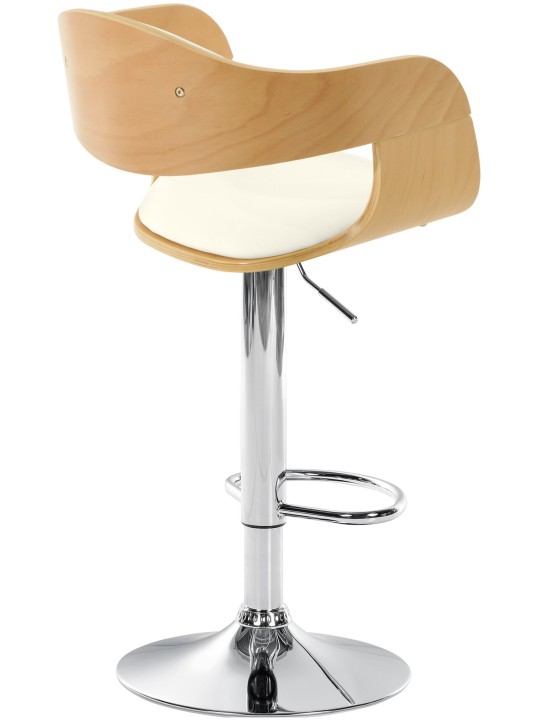 Barstol Kingston C, natur/hvid